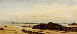 John Brett Canvas Paintings - Bude On The Cornish Coast